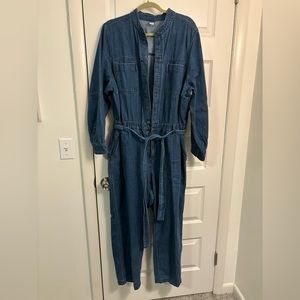 Old Navy blue denim jumpsuit romper size XXL
